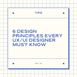 6 Design Principles every UX/UI Designer must know 